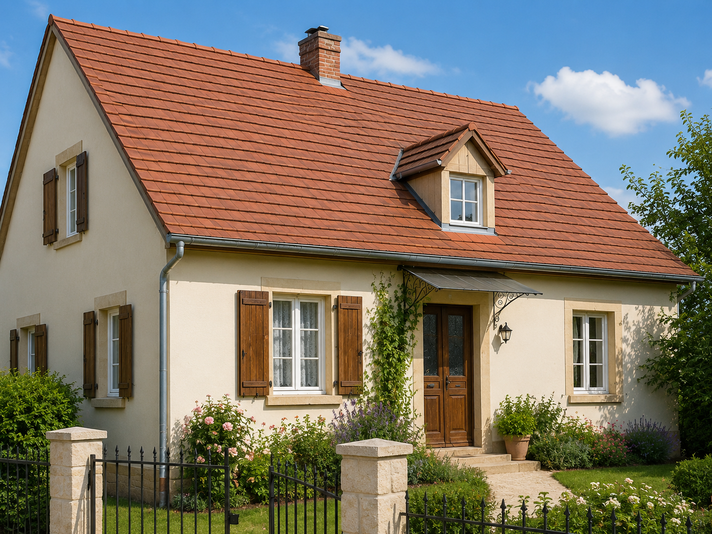 Toiture après rénovation complète