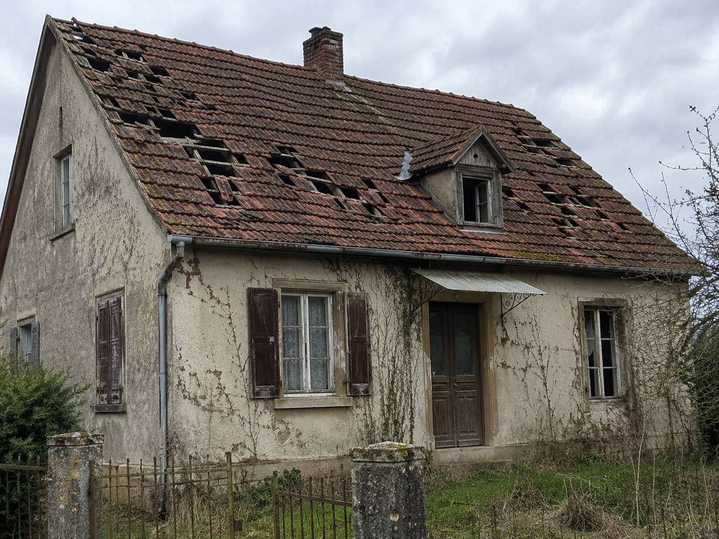 Toiture avant rénovation complète